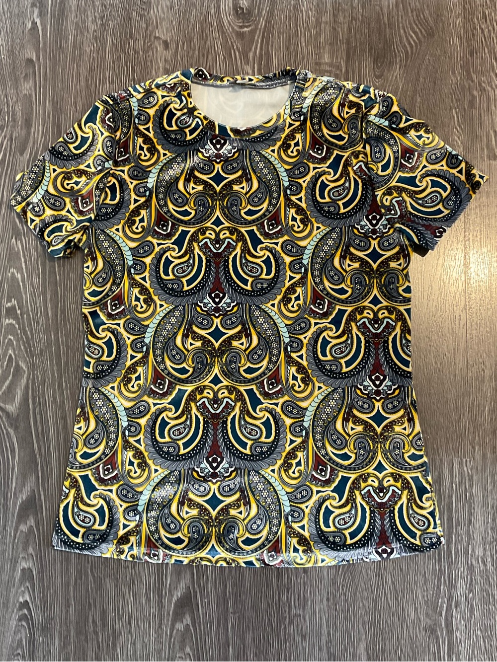 Tristan Paisley-Style Short Sleeve Tee